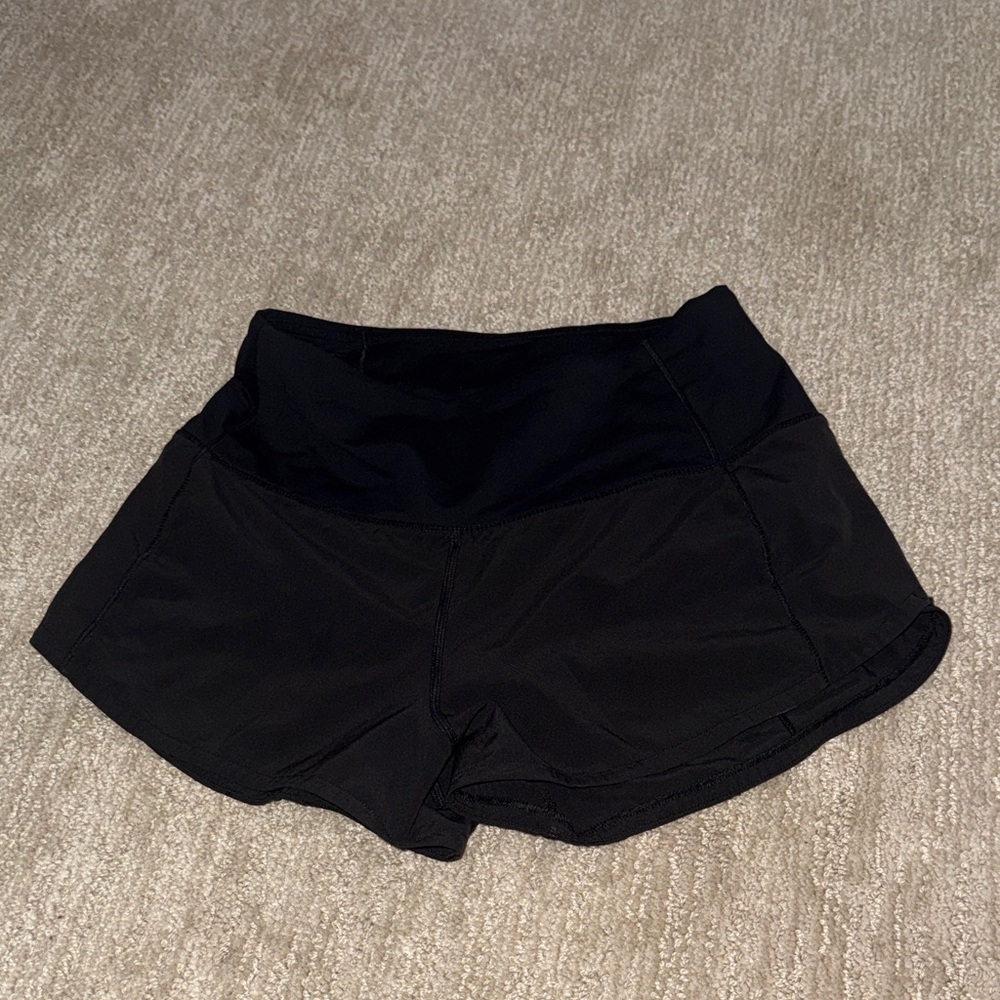 lululemon athletica Black Women's High-Waist Athletic Shorts